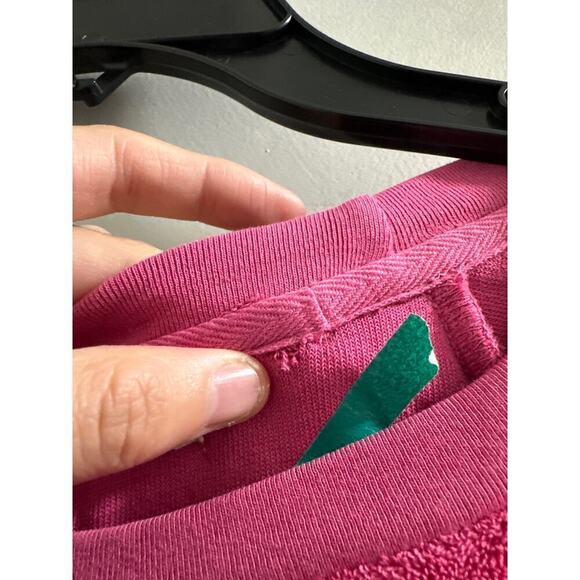 Suzie Kondi The Saba Raglan Top in Terry Pink size XS FLAW - Picture 5 of 7